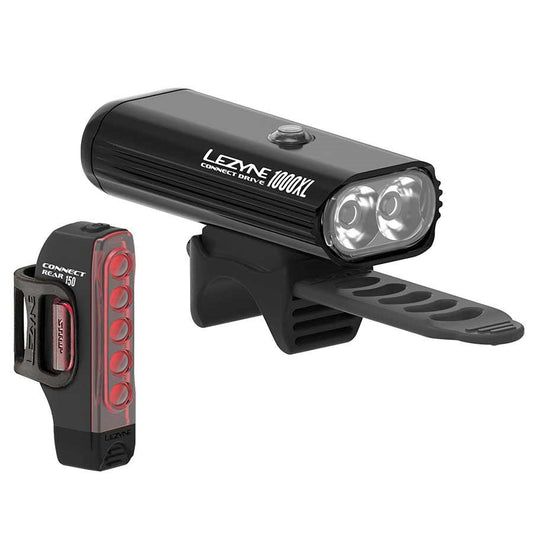 Lezyne Connect Drive Pro 1000XL & Strip Connect - LED Light Set - Black