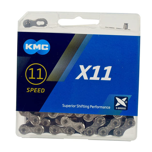 KMC 11 Speed X-11 Chain - 118 Links - Silver