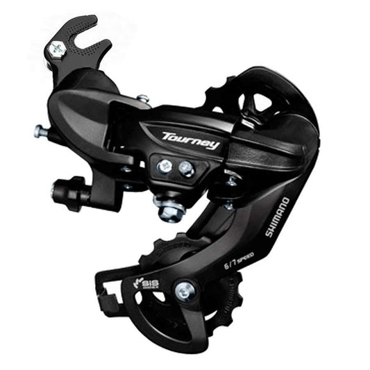 Shimano Tourney RD-TY300 Rear Derailleur - 6/7 Speed - Long Cage - Dropout Adapter - Black
