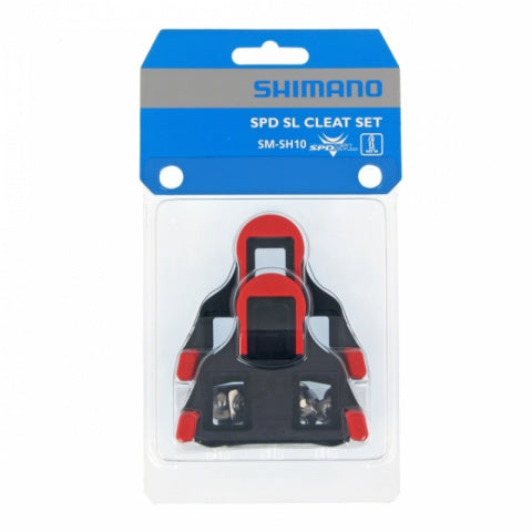 Shimano SM-SH10 SPD-SL 0° Cleats - Red