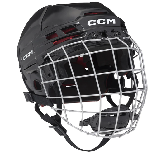 CCM HT 70C Tacks 70 Combo Hockey Helmet - Youth - 3/7 year old - Black & Pink